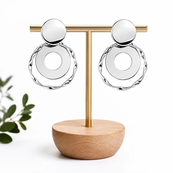 Zeeba_Jewels_Sculpted_Circle_Dangle_Earrings_for_Women_|_Contemporary_Geometric_Statement_Earrings_|_Designer_Minimalist_Fashion_Jewelry