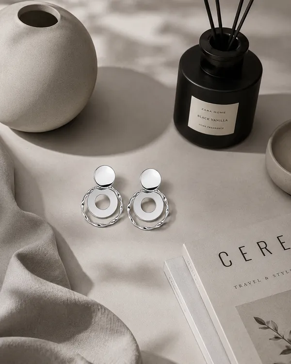 Zeeba_Jewels_Sculpted_Circle_Dangle_Earrings_for_Women_|_Contemporary_Geometric_Statement_Earrings_|_Designer_Minimalist_Fashion_Jewelry