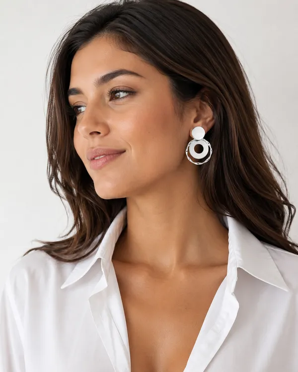 Zeeba_Jewels_Sculpted_Circle_Dangle_Earrings_for_Women_|_Contemporary_Geometric_Statement_Earrings_|_Designer_Minimalist_Fashion_Jewelry