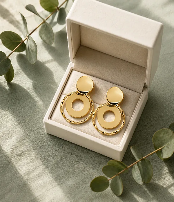 Zeeba_Jewels_Sculpted_Circle_Dangle_Earrings_for_Women_|_Contemporary_Geometric_Statement_Earrings_|_Designer_Minimalist_Fashion_Jewelry_(