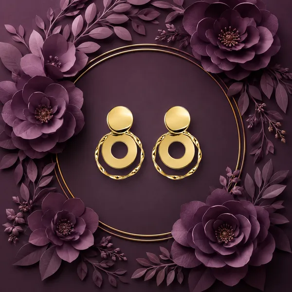 Zeeba_Jewels_Sculpted_Circle_Dangle_Earrings_for_Women_|_Contemporary_Geometric_Statement_Earrings_|_Designer_Minimalist_Fashion_Jewelry_(