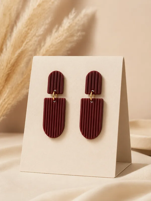 Zeeba_Jewels_Textured_Geometric_Dangler_Earrings_for_Women_|_Contemporary_Statement_Drop_Earrings_|_Lightweight_Designer_Fashion_Jewelry_for_Everyday_Elegance