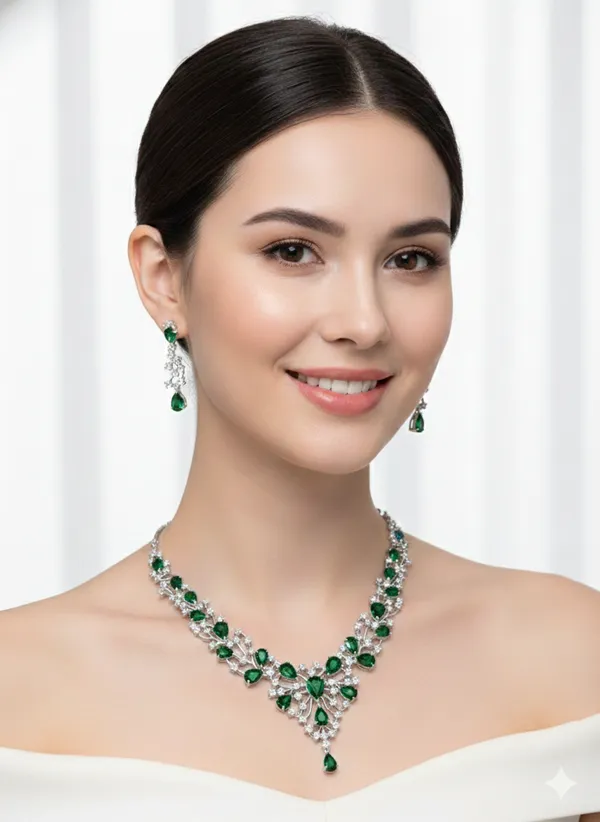 Zeeba_Jewels_Rhodium_Plated_American_Diamond_Necklace_Set_with_Earrings_for_Women_|_Elegant_AD_Bridal_Wedding_Party_Jewelry