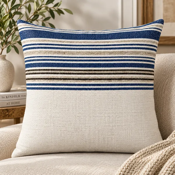 Handloom_Woven_Blue_Striped_Cushion_Cove_45x45_Cms