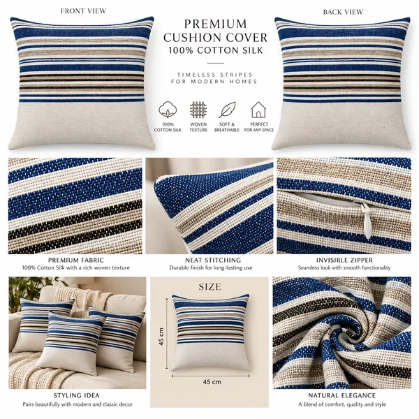 Handloom_Woven_Blue_Striped_Cushion_Cove_45x45_Cms