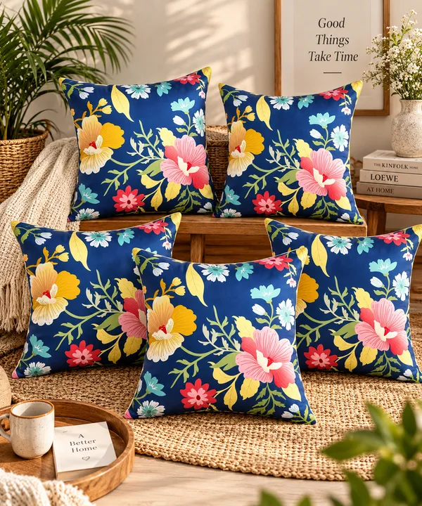 Azure_Blossom_Garden_Cushion_Cover_Size_40x40_Cms