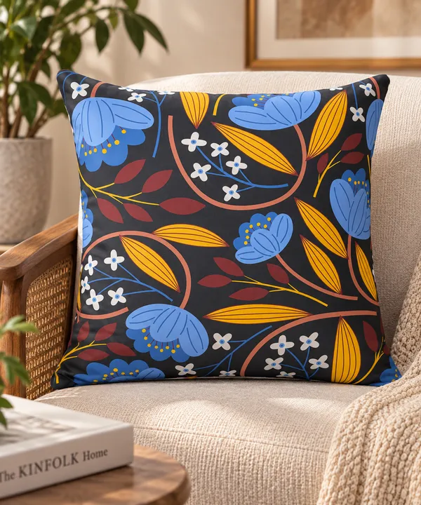 Midnight_Meadow_Cushion_Cover_Size_40x40_Cms