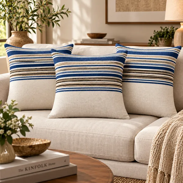 Handloom_Woven_Blue_Striped_Cushion_Cove_45x45_Cms