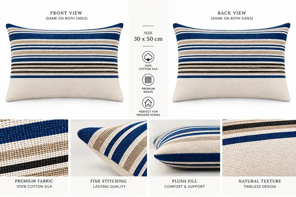 Handloom_Woven_Blue_Striped_Cushion_Cover_30x50_Cms