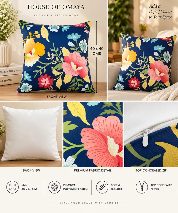 Azure_Blossom_Garden_Cushion_Cover_Size_40x40_Cms