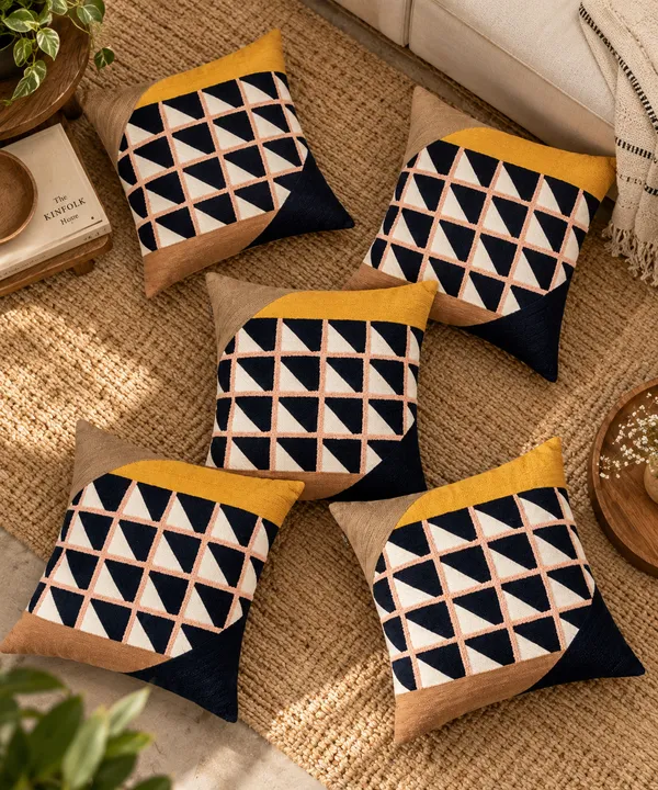 Geo_Triangles_Embroidered_Cushion_Cover_50x50Cms