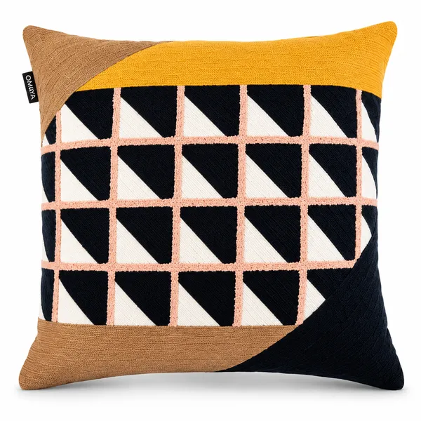 Geo_Triangles_Embroidered_Cushion_Cover_50x50Cms