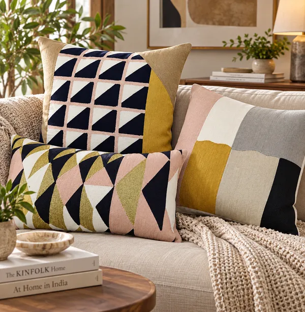 Geo_Triangles_Embroidered_Cushion_Cover_50x50Cms