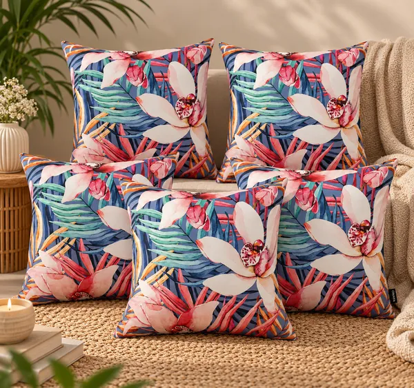 Tropical_Orchid_Bloom_Cushion_Cover_Size_40x40_Cms