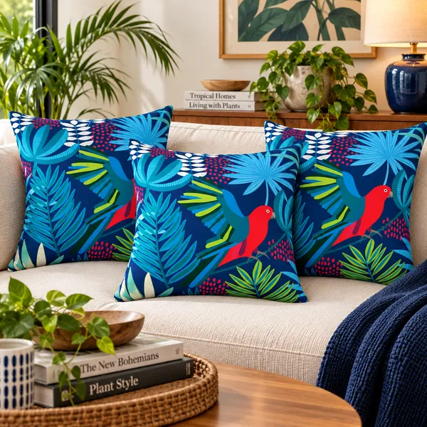Tropical_Parrot_Paradise_Cushion_Cover_Size_40x40_Cms