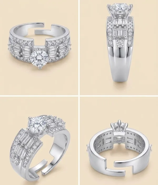 Silver_Stainless_Steel_Cubic_Zirconia_Solitaire_Adjustable_Ring_For_Women_(RGSS-29)