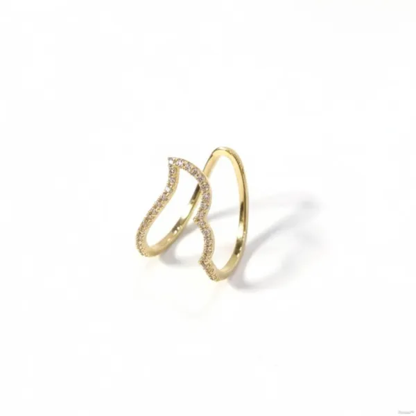 Gold_Stainless_Steel_Cubic_Zirconia_Wave_Design_Ring_For_Women_(RGSS-11)