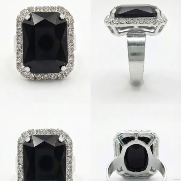 Silver_Metal_Emerald_Cut_Black_Stone_Crystal_Halo_Ring_For_Women_(RGMT-01B)