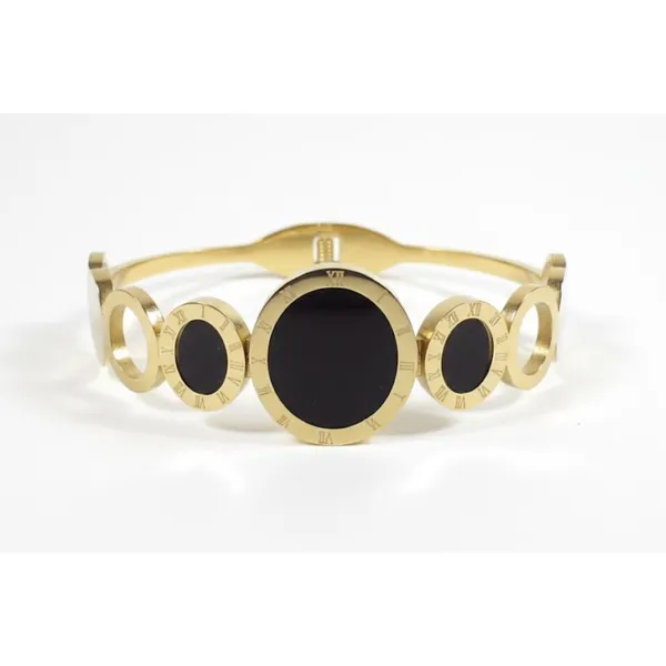 Gold_Stainless_Steel_Black_Stone_Circular_Statement_Bracelet_For_Women_(BRSSCF-28)
