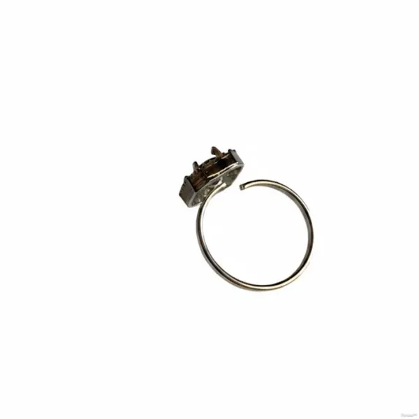 Silver_Stainless_Steel_Green_Emerald_Cut_Halo_Ring_For_Women_(RGSS-01C)