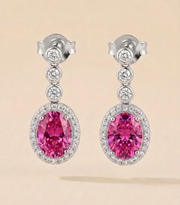 Gold_Metal_Pink_Sapphire_Oval_Diamond_Halo_Drop_Earrings_For_Women_(ERAD-01B)