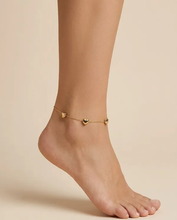 Gold_Stainless_Steel_Heart_Charm_Chain_Anklet_For_Women_(ANSS-06)
