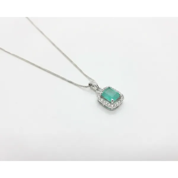 Silver_Stainless_Steel_Emerald_Cut_Green_Stone_Pendant_Necklace_For_Women_(PNSS-09D)