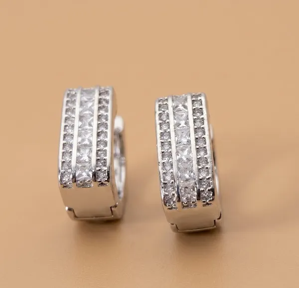 Silver_Metal_Crystal_Three_Row_Hoop_Earrings_For_Women_(ERAD-04)