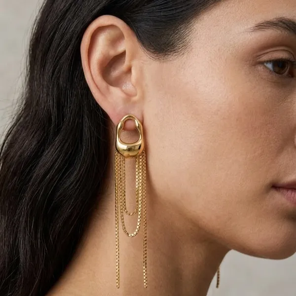 Gold_Stainless_Steel_Chain_Tassel_Drop_Earrings_For_Women_(ERSS-34)