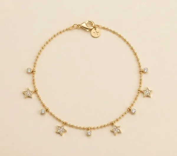 Gold_Plated_Star_Crystal_Charm_Anklet_For_Women_(ANSS-02A)