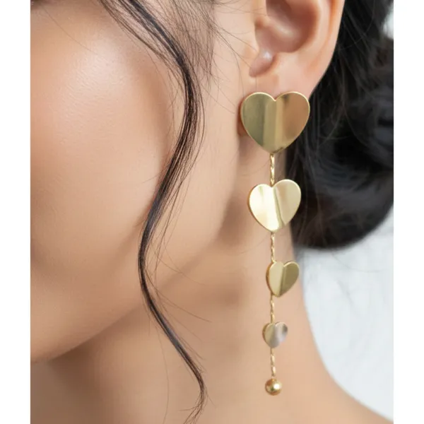 Gold_Stainless_Steel_Cascading_Heart_Drop_Earrings_For_Women_(ERSS-05)
