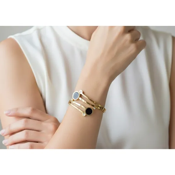 Gold_Stainless_Steel_Black_Stone_Wrap_Around_Crystal_Accent_Bracelet_For_Women_(BRSSCF-25)