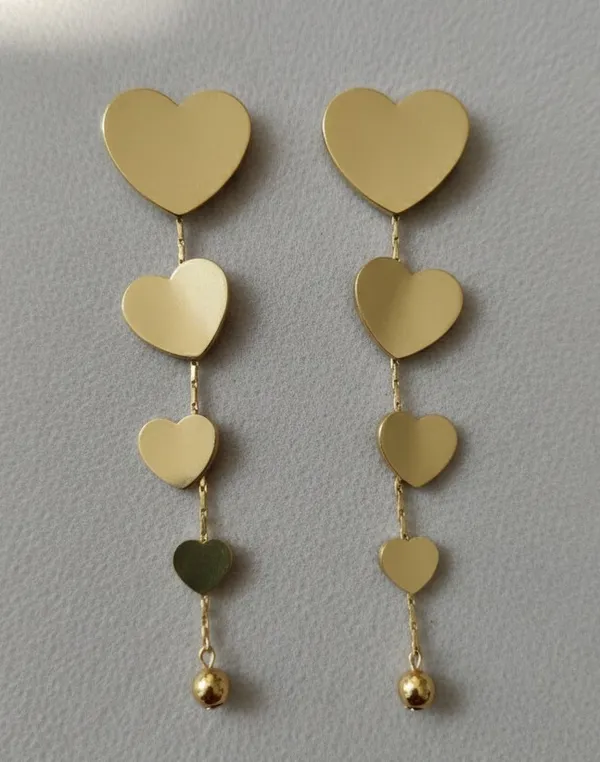 Gold_Stainless_Steel_Cascading_Heart_Drop_Earrings_For_Women_(ERSS-05)