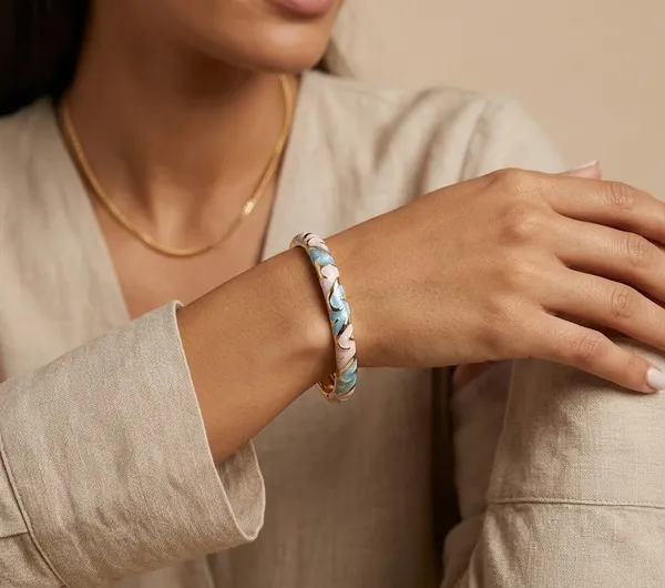 Gold_Metal_Pastel_Enamel_Braided_Bangle_Bracelet_For_Women_(BRENCF-02)