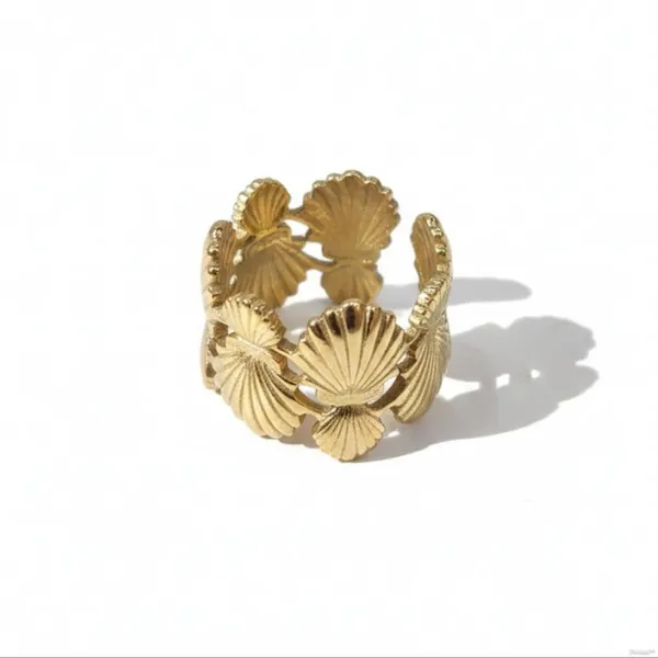 Gold_Stainless_Steel_Scalloped_Shell_Adjustable_Ring_For_Women_(RGSS-18)