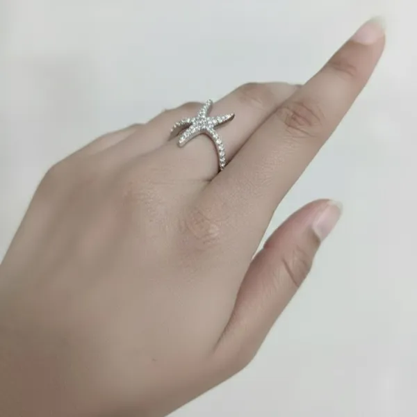 Silver_Stainless_Steel_Starfish_Charm_Adjustable_Ring_For_Women_(RGSS-23)