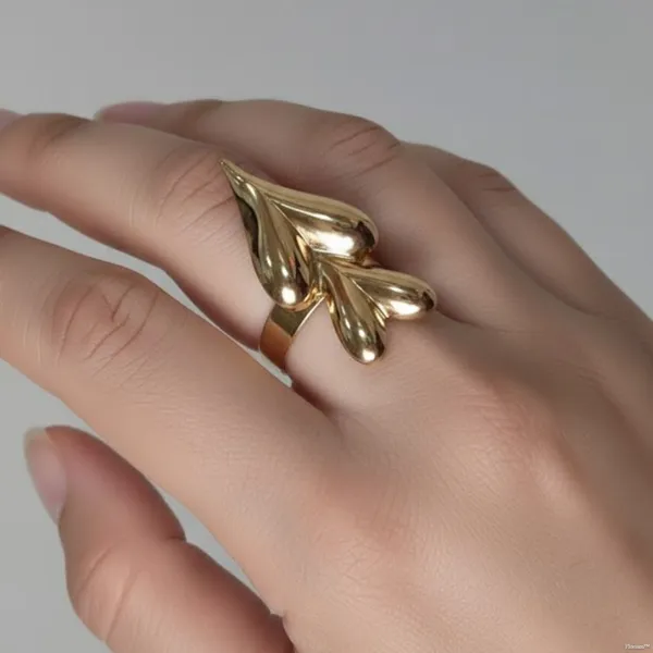 Gold_Stainless_Steel_Sculptural_Double_Heart_Adjustable_Ring_For_Women_(RGSS-21)