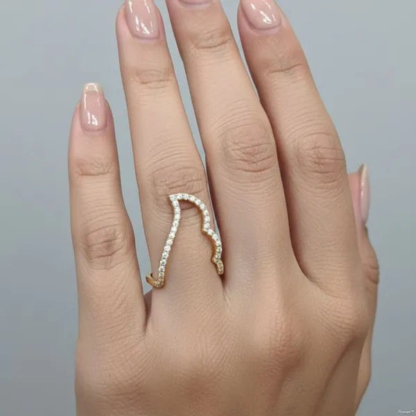 Gold_Stainless_Steel_Cubic_Zirconia_Wave_Design_Ring_For_Women_(RGSS-11)