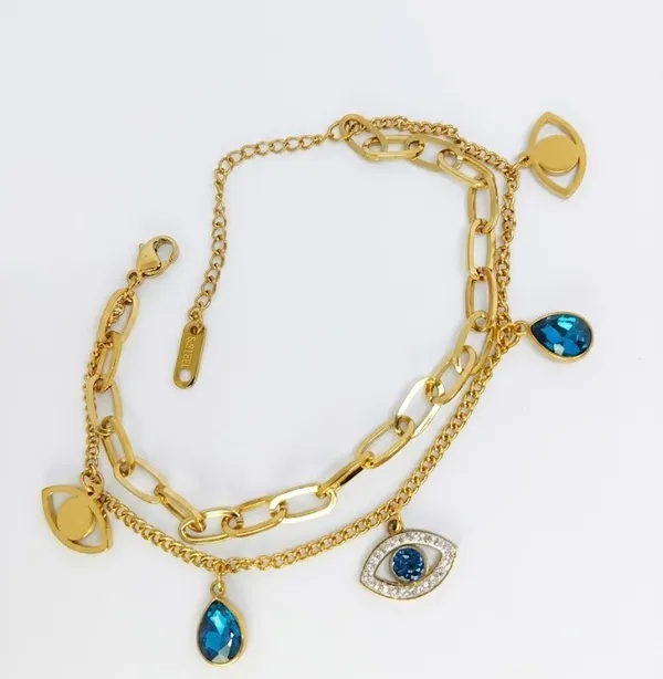 Gold_Stainless_Steel_Blue_Stone_Evil_Eye_Charm_Layered_Bracelet_For_Women_(BRSSCN-04)