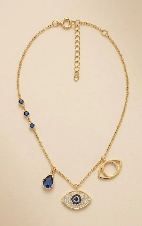 Gold_Stainless_Steel_Blue_Stone_Evil_Eye_Charm_Pendant_Necklace_For_Women_(PNSS-42)