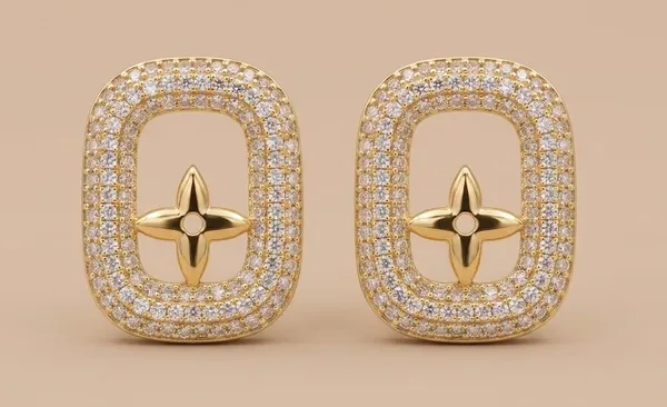 Gold_Plated_Crystal_Oval_Stud_Earrings_For_Women_(ERAD-10)