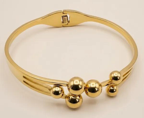 Gold_Stainless_Steel_Multi_Sphere_Bangle_Bracelet_For_Women_(BRSSCF-38)