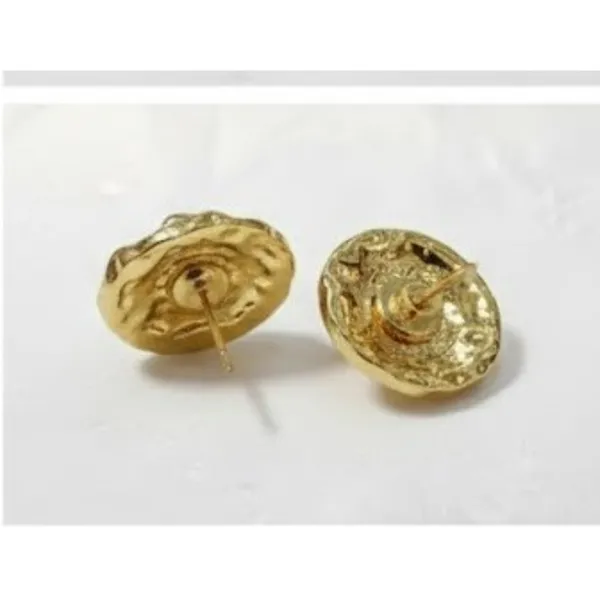 Gold_Stainless_Steel_Textured_Round_Stud_Earrings_For_Women_(ERSS-14)