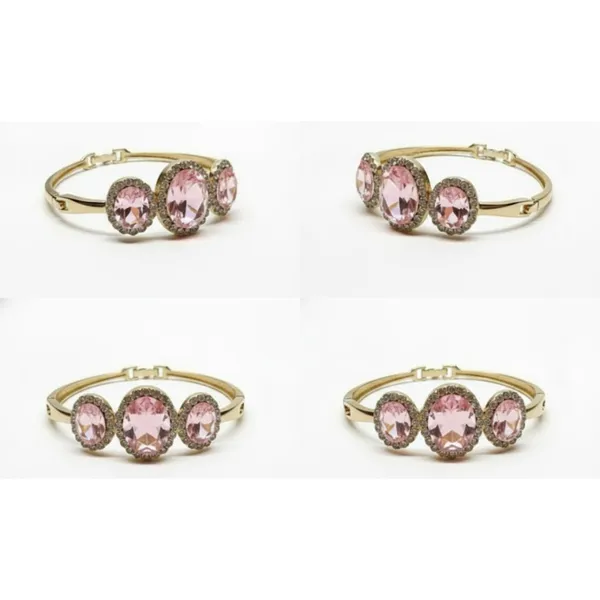 Gold_Stainless_Steel_Pink_Oval_Stone_Hinged_Bangle_Bracelet_For_Women_(BRSSCF-36B)