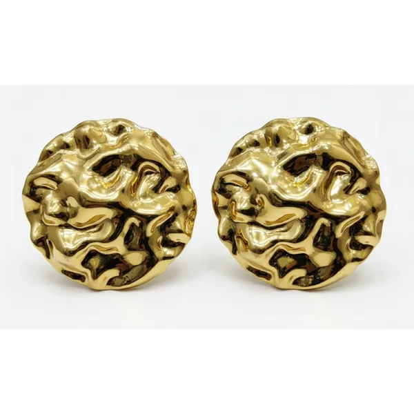 Gold_Stainless_Steel_Textured_Round_Stud_Earrings_For_Women_(ERSS-14)