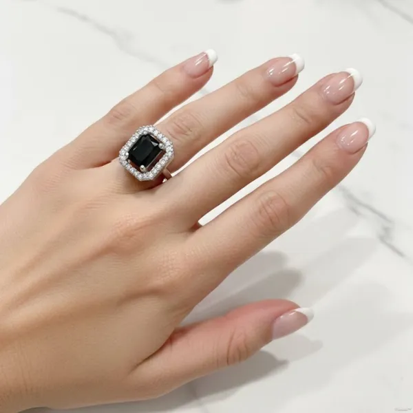Silver_Stainless_Steel_Adjustable_Black_Stone_Halo_Ring_For_Women_(RGSS-01B)