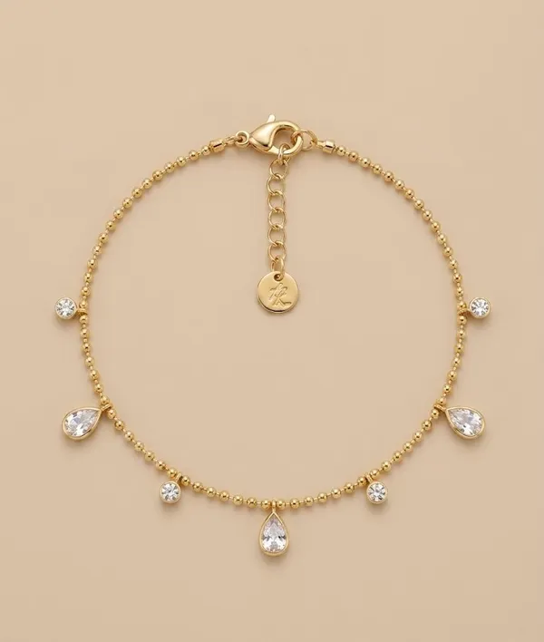 Gold_Beaded_Crystal_Teardrop_Charm_Anklet_For_Women_(ANSS-07)
