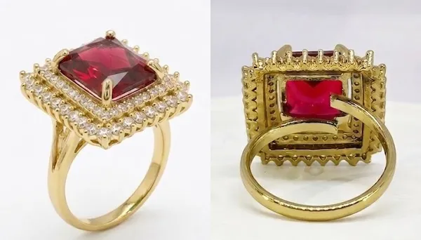 Gold_Stainless_Steel_Ruby_Stone_Double_Halo_Square_Ring_For_Women_(RGSS-32B)