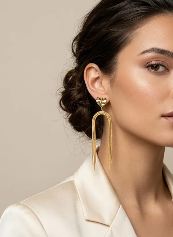 Gold_Stainless_Steel_Heart_Stud_Tassel_Drop_Earrings_For_Women_(ERSS-35)
