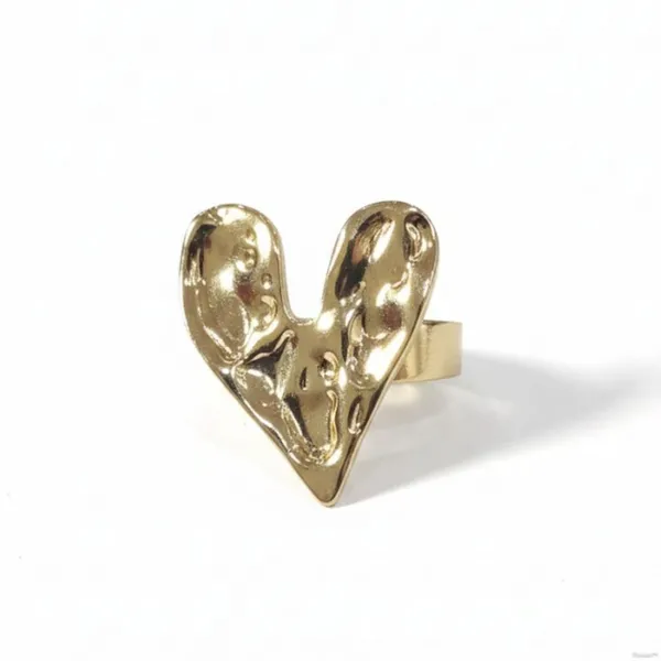 Gold_Stainless_Steel_Adjustable_Textured_Heart_Statement_Ring_For_Women_(RGSS-22)